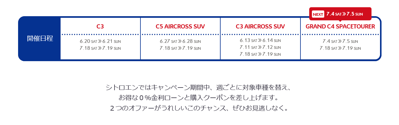 今週末はＣ４スペースツアラー。　ダブルオファーキャンペーン。